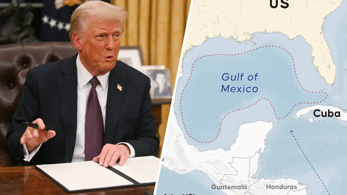 Did trump change the name of gulf of mexico