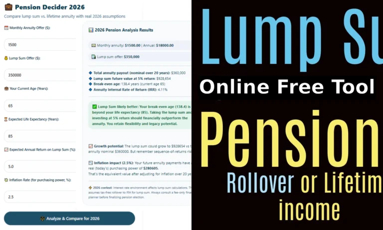 Annuity payout calculator online-Free Tool: Plan Your Retirement Income