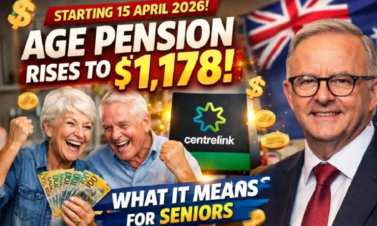 Centrelink Age Pension Rises to $1,178 after 15 April 2026 – What the Increase Means for Seniors