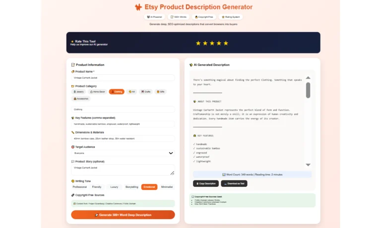 How to use Google’s AI to write product descriptions for Etsy