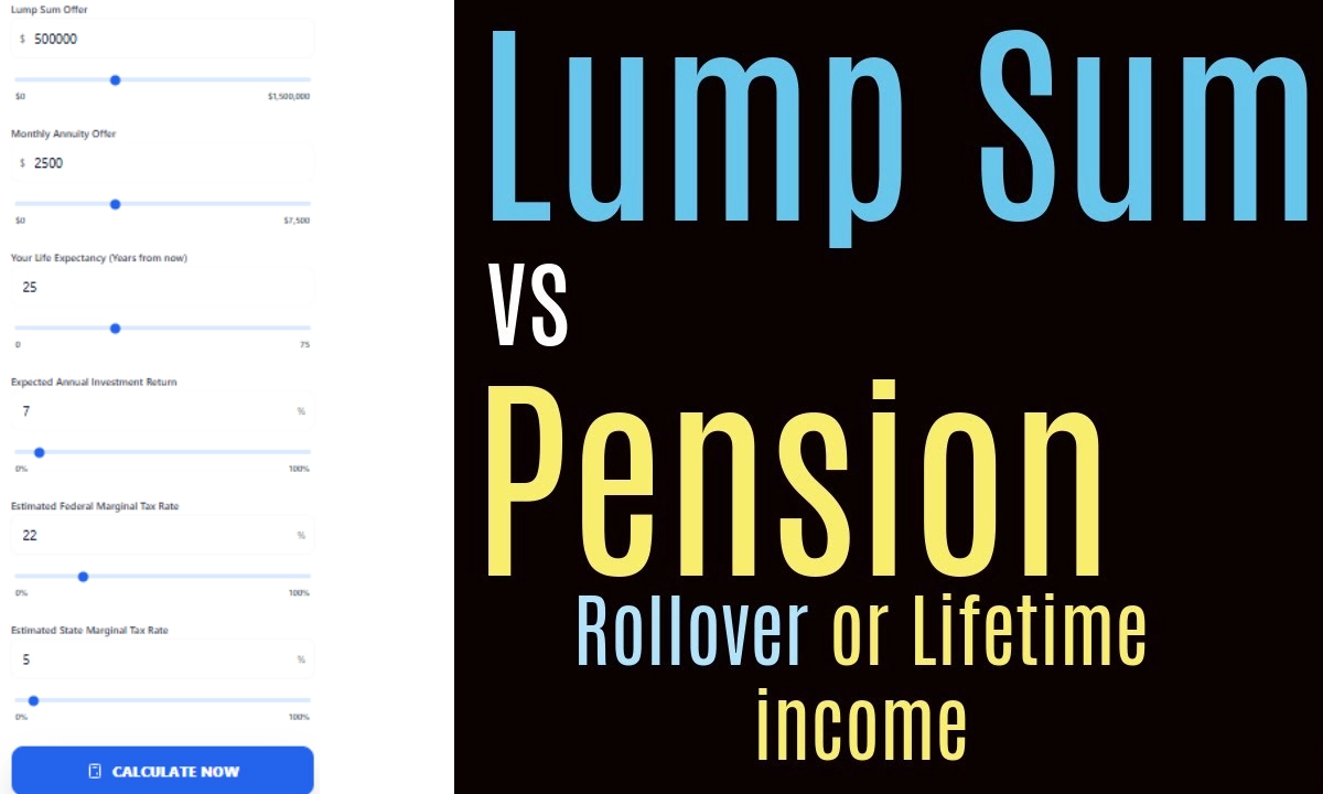 Pension Payout Decision 2026: Lump Sum vs. Annuity Calculator