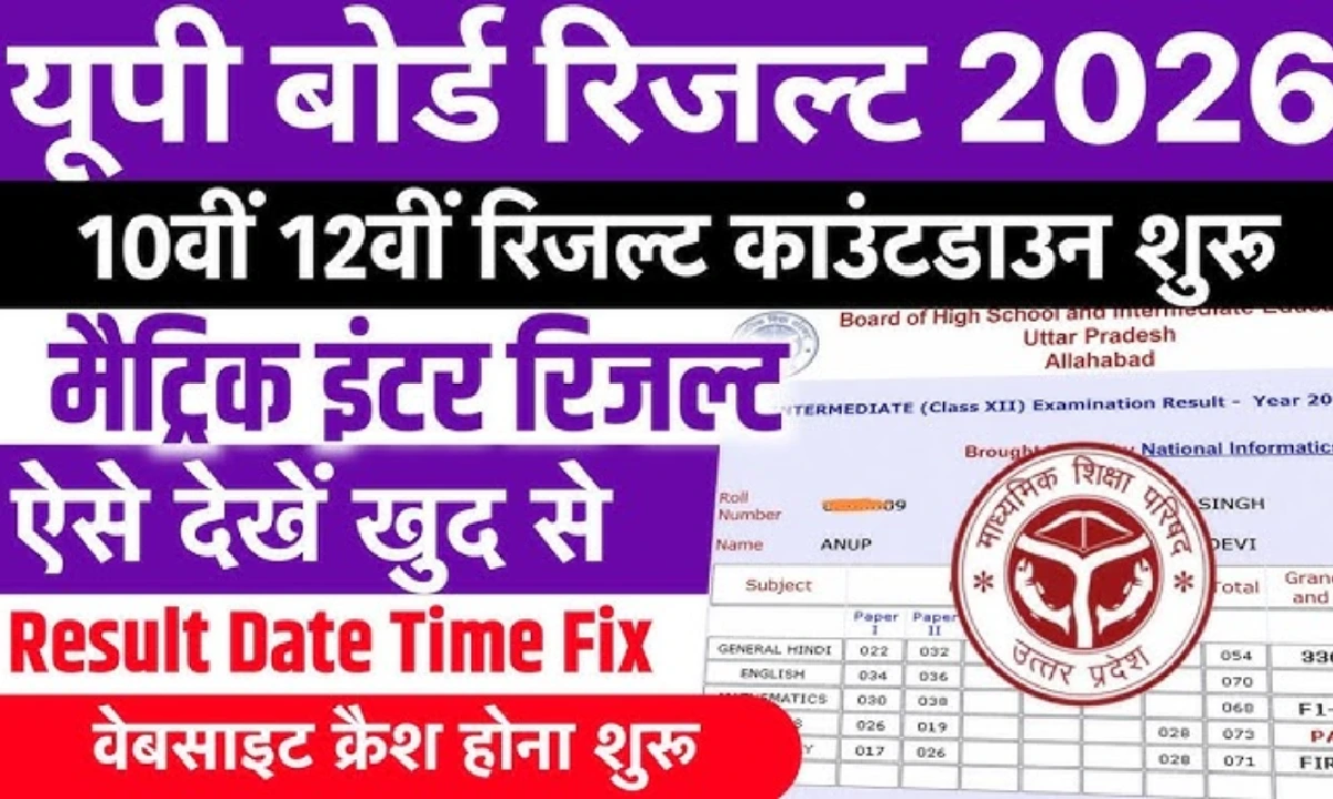 यूपी बोर्ड 10वीं और 12वीं का परिणाम 2026: Up board 10th 12th result date @upresults.nic.in पर रिजल्ट चेक Karen