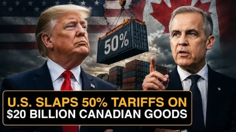 Canada Announces Retaliatory Tariffs Up to 50% Against United States