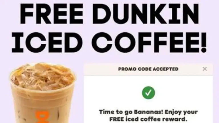 Free Dunkin Coffee Promo Code Today: August 25, 2026 Deal