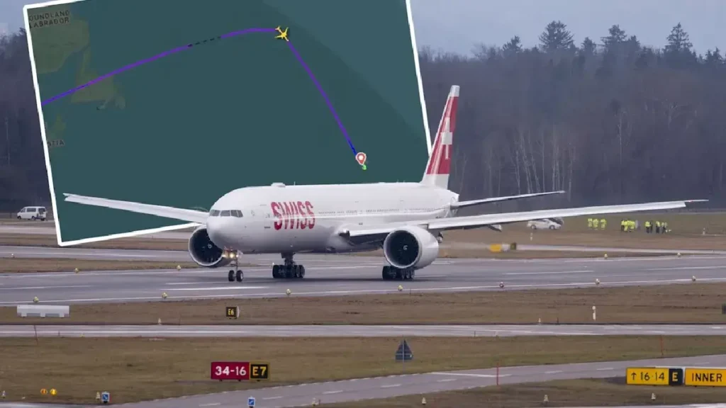 swiss flight lx9 emergency diversion