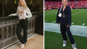 Brittany Mahomes Celebrated a Chiefs Win in Fall-Friendly Jeans with a Customizable Length – Shop Similar Styles from $20