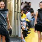 Céline Dion Turns Heads in Paris in Dramatic Black Leather Loewe Gown