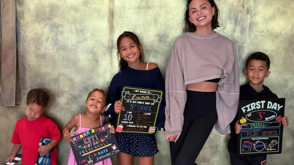 Chrissy Teigen Shares Sweet Back-to-School Photos of Her 4 Kids Chrissy Teigen Shares Sweet Back-to-School Photos of Her 4 Kids
