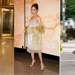 Katie Holmes and Zoë Kravitz Are Making Low Block Heels Fall’s Comfiest Shoe Trend