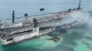 Philippines Ferry Fire: 5 Dead, 87 Missing After MV June Aster Burns Near Coron
