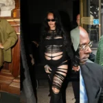 Rihanna Turns Heads in Paris With a Bold Suit-and-Bralette Look at Céline Dion’s Concert