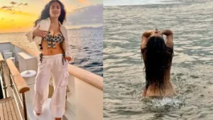 Salma Hayek Celebrates 60th Birthday With Bold Ocean Photos: “60 and Grateful”