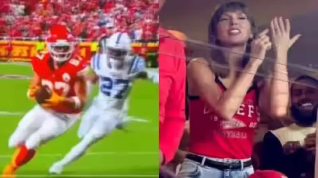 Taylor Swift Points to Wedding Ring After Travis Kelce Touchdown