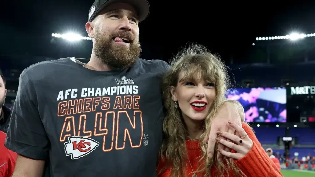 Taylor Swift and Travis Kelce