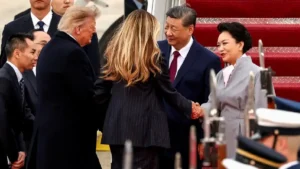 Trump plans grand spectacle for potentially tense talks as Xi arrives in US