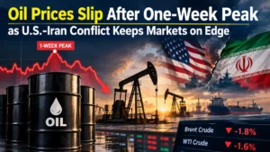 Oil Prices Slip After One-Week Peak as U.S.-Iran Conflict Keeps Markets on Edge
